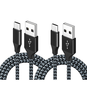 Câble de données USB-C en nylon tressé avec conducteur en cuivre étamé pour ordinateur, charge rapide, 0,9 m, 1,8 m, 3 m, vente en gros d'accessoires mobiles - Product Image 2