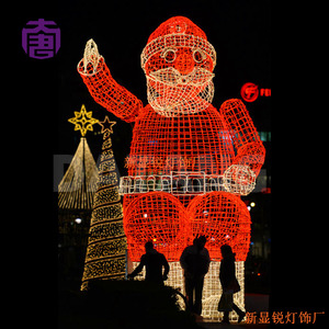 ไฟประดับรูปซานตาคลอสแบบ LED ขายส่ง สำหรับตกแต่งงานเทศกาลริมถนน - Product Image 6