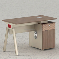 Ensemble bureau et chaise de bureau, bureau en bois, table de bureau, ensemble de bureau exécutif avec ordinateur et chaise, bureau de bureau simple pour salles de conférence