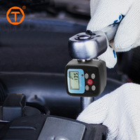 Alat pengukur torsi presisi tugas berat, alat pengukur Torsi Digital elektronik dengan tampilan besar, adaptor kunci pas untuk bersepeda mobil