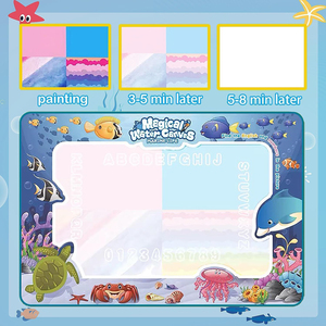 益智玩具彩色海洋水涂鸦垫绘水垫魔术画笔大尺寸儿童水帆布玩具 - Product Image 4