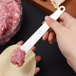 Stainless Steel Dumpling Filling Spoon 304 Metal Mixing Tool For Wonton Making - Product Image 2
