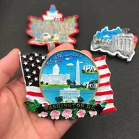 Imanes de nevera de metal duraderos con recuerdos de viaje de EE. UU. - Estatuas de la Libertad, Nueva York, Los Ángeles, San Francisco, Hawái, Boston, imanes 3D de lugares emblemáticos de ciudades