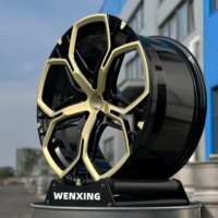 Jantes en alliage d'aluminium forgé WX Custom à cinq branches, 20, 21, 22, 23 pouces, pour véhicules de performance, légères et neuves