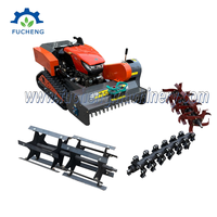 Broyeur forestier multifonctionnel télécommandé pour arbres, robot de 800 mm à chenilles, débroussailleuse à fléaux, machine forestière, prix usine