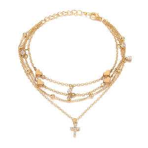 महिलाओं के लिए बोहेमिया नवीनतम सोने की मल्टीलेयर चेन एंकल्स के लिए बोहेमिया नवीनतम सोने की मल्टीलेयर चेन - Product Image 5