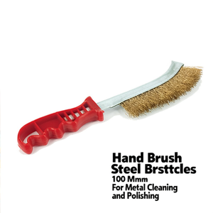แปรงขัดมือขนเหล็กขนาด 100 มม. สำหรับทำความสะอาดและขัดโลหะ - Product Image 2