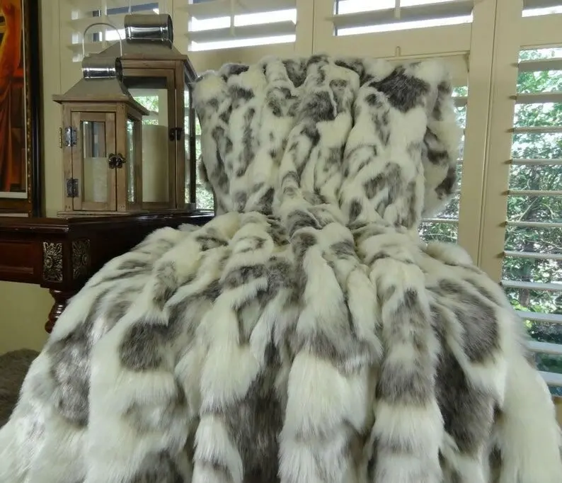 Alfombra de piel de oveja para decoración del hogar, pelo largo y rizado de 50x100cm, piel de cordero Real mongol