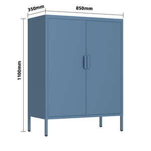 금속 수납 캐비닛 거실 진열 선반 스틸 찬장 정리함 가구 모던 오피스 스타일 - Product Image 5