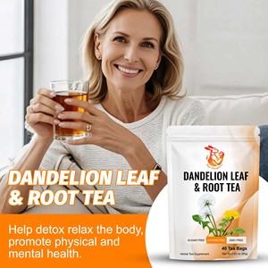 Té de Hoja y Raíz de Diente de León de Buena Calidad, Ayuda a Desintoxicar y Relajar el Cuerpo, Promueve la Salud Física y Mental, Sin OMG, 40 Bolsitas de Té - Product Image 4
