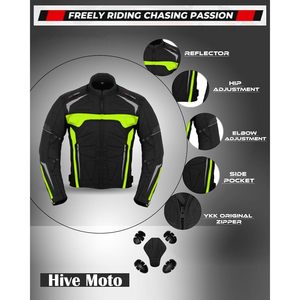 Bacca Moto vêtements de course pour hommes CE approuvé imperméable Cordura veste pantalon gants en cuir caractéristiques de protection pour motos - Product Image 5