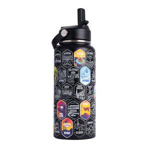 National Parks Water Bottle Sticker 32oz Stainless Steel Travel Bottle Vacuum Insulated Sport Bottle BPA - Product Image 1