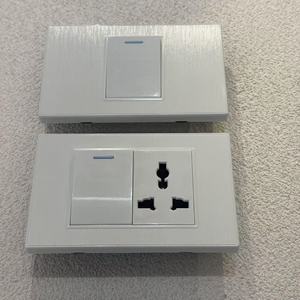 120*76 điện PC bàn chải trắng tường Rocker chuyển đổi chúng tôi tiêu chuẩn 250v16a 1/2/3/4 gang 13A phổ ổ cắm Việt Nam, Đài Loan Thái Lan - Product Image 3