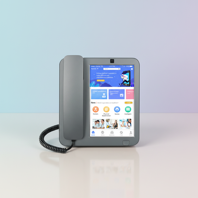 4G GSM Fixed Wireless Phone 8-inch Touch Screen Android 10 Octa-core with VoLTE Video Call PSTN Wired Call 5MP Camera