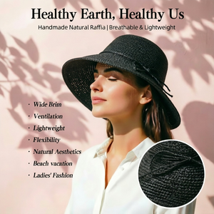 <span class=keywords><strong>Chapeau</strong></span> de <span class=keywords><strong>paille</strong></span> léger pour femme, idéal pour les vacances d'été, respirant, à large bord, protection solaire, pour la plage, pour homme et femme, vente chaude - Product Image 4