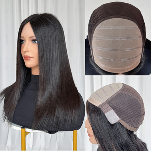Peluca Médica de Cabello Humano 100% Europeo con Base de Silicona Mono Top para Alopecia, Peluca Médica Judía de Silicona Completa - Product Image 1