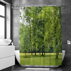 <span class=keywords><strong>Rideau</strong></span> <span class=keywords><strong>de</strong></span> <span class=keywords><strong>douche</strong></span> 3D vert forêt avec plantes et eau <span class=keywords><strong>de</strong></span> source montagneuse, avec crochets en polyester, <span class=keywords><strong>rideau</strong></span> décoratif imperméable pour salle <span class=keywords><strong>de</strong></span> bain - Product Image 4