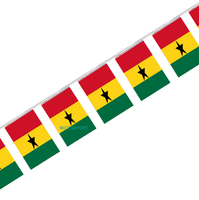 Guirlande de mini-drapeaux Chuuk pour la décoration de fêtes scolaires, salles de classe et événements sportifs