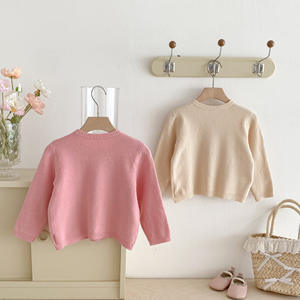 2025 Herbst- und Frühlingskollektion Neue Koreanische Kinder-Langarm-Strickjacke für Mädchen, Süßes Baby-Oberteil - Product Image 3