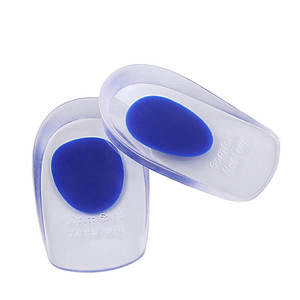 Fasciite plantaire Inserts Éperons osseux Talon Soulagement de la douleur Semelle intérieure Coussins Protecteurs de soutien Coussinets Pu Silicone Gel Talon Tasses - Product Image 6