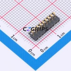 GT-BTP16009-0180B-014B Blade/Spring Contact Battery Connector SMD,P=1.6mm Connector Spring Contact Type 1.6mm 9P Vertical Mount - Product Image 1