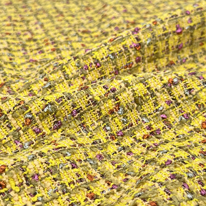 Vải tweed hai mặt cao 100 vải polyester cho túi sang trọng và biểu đồ màu miễn phí thời trang - Product Image 5