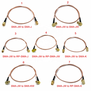 Câble coaxial RF RG316 SMA vers SMA / RP-SMA, connecteur mâle et femelle, pour WIFI 3G 4G GSM - Product Image 1