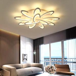 Iluminación de celo forma de flor redonda acrílico LED lámparas de techo delgadas modernas para sala de estar dormitorio - Product Image 4