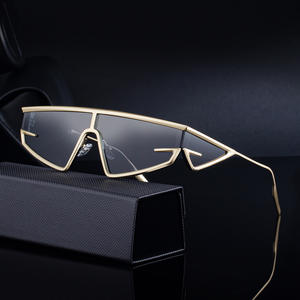 Lunettes de soleil œil-de-chat pour homme KSL-98395, protection UV400, monture plastique et métal, pare-soleil classe 2, noires, mode extérieure - Product Image 2