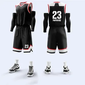 Mehrfarbig kein logo basketballtrikot set kundenspezifisch team digitaldruck basketball uniform