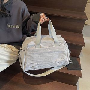 Factory Wholesale <b>Luggage</b> Bags Lightweight Travel Tote Bag Simple Plain Color Clothes Storage Bags - Product Image 4