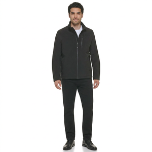 Chaqueta de Lona para Hombre, Diseño Personalizado, Precio al por Mayor, Estilo Otoñal, Manga Larga, con Capucha, Impermeable, con Bolsillos Delanteros - Product Image 1