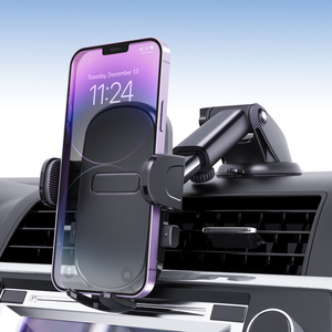 Supporto per cellulare da auto Premium 360 °   Supporto Universale Rotante per Cruscotto e Parabrezza, Stabile Porta Telefono per Auto per Cellulari da 4-7 Pollici - Product Image 1