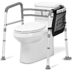 Rail de sécurité de toilette pour personnes âgées cadre réglable main handicapéegrab mur bain meilleure hauteur installation avec bras facile - Product Image 1