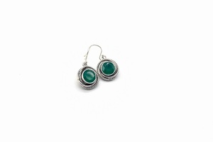 Boucles d'oreilles pendantes artisanales en onyx vert, pierre précieuse naturelle, argent sterling 925, pour femmes, vente en gros, fabricant - Product Image 2