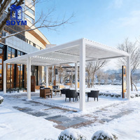 Pergola en aluminium motorisée avec toit à lames orientables, 3x6 m, imperméable, personnalisée, de luxe, pour jardin et loisirs en plein air