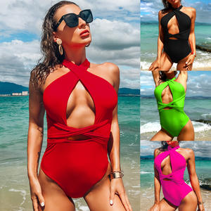 Nuevo diseño de una pieza al por mayor Bikini Surf traje de baño mujer ecológico traje de baño ropa de playa - Product Image 2