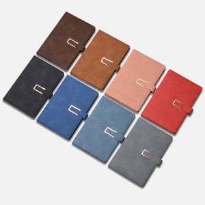 Personalised Logo <b>A5</b> Notebook Business Office Notebook Custom Print Paper Leather Linen PU Cover Journal Notebook - Product Image 5