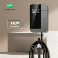 Nuevo Cargador de Pared para Vehículos Eléctricos de 11 kW, Nivel 2 AC, con Certificación ETL FCC, IP65, Control Automático/WiFi, para el Mercado Doméstico y Comercial de EE. UU., Tipo 2