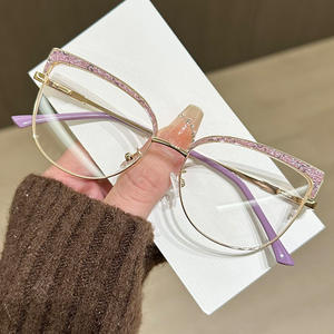 G95-304ファッショナブルなレトロな女性用フォトクロミックデザイナー眼鏡抗放射線メガネ直接工場販売 - Product Image 3