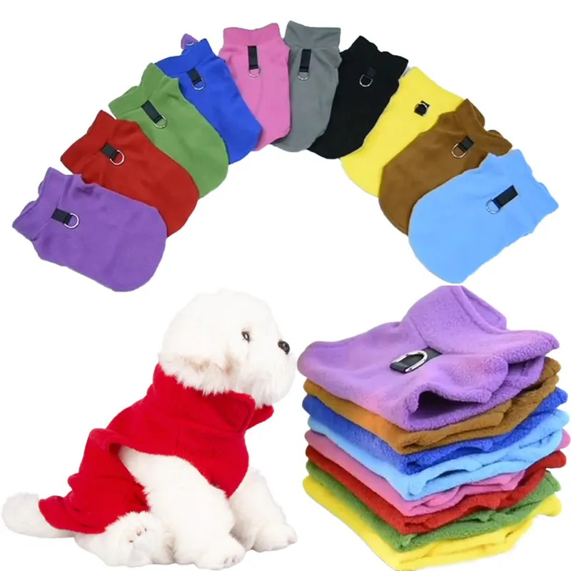 Customized Winter New Pet Clothes Warm Dog Coat No Pull Vest Fleece Dog Vest Pet Apparel