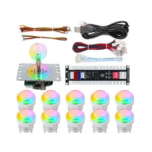 SANWA Arcade-Spiel DIY-<span class=keywords><strong>Kit</strong></span> 8-Wege-Joystick RGB-Licht-Taste Nullverzögerung <span class=keywords><strong>Raspberry</strong></span> <span class=keywords><strong>Pi</strong></span> PICO 2040 Board für PC PS3 XBOX360 Hitbox - Product Image 2