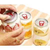 Boîte en plastique vide pour animaux de compagnie, facile à ouvrir, 250 ml, 330 ml, 500 ml, boîte pour boissons gazeuses, jus, bière, café glacé, emballage avec anneau de traction