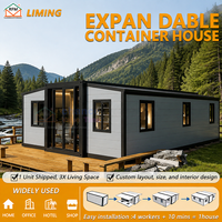 Maison conteneur pliable à double aile de 20 pieds pour exportation transfrontalière, pour activités résidentielles extérieures, maison de bord de mer temporaire