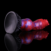 FAAK Dildo Monstre Épais en Silicone Liquide Souple, Dildos Animaux Fantaisie avec Gros Nœud, Télécommande, Jouet Sexuel Point G