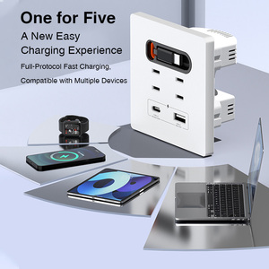 <span class=keywords><strong>C</strong></span>âble de charge rétractable <span class=keywords><strong>USB</strong></span> Type-<span class=keywords><strong>C</strong></span>, prise murale à charge rapide, ordinateur, maison, matériau ABS, 20W 20A, WIFI, charge de téléphone - Product Image 3