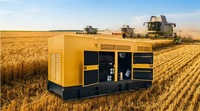 Générateur diesel mobile silencieux de type remorque 50 kVA avec démarrage automatique ATS 50/60 Hz, 80 kW, 100 kVA, 120 kW, refroidissement par eau