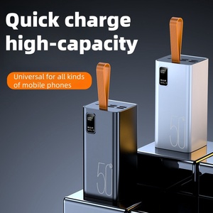 พาวเวอร์แบงค์ดีไซน์ใหม่ ความจุขนาดใหญ่ 50000mah ชาร์จเร็วสุด 22.5W พกพาสะดวก พร้อมสายคล้องคอ สำหรับโทรศัพท์มือถือทุกรุ่น - Product Image 3
