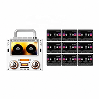 Vente en gros usine Personnalisé Aimant de réfrigérateur de Noël NFC avec cassette musicale, en acrylique rétro, Ornement de Noël pour réfrigérateur, Cadeau