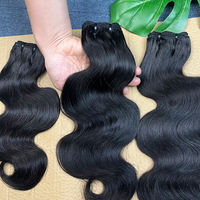 Extensions de cheveux humains vietnamiens Remy Body Wave 8-40 pouces, double trame, cuticules alignées, mèches à tisser, marque NUOCHENG, couleur 1B